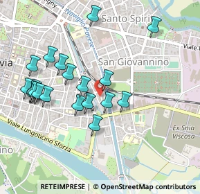Mappa Via Paolo Frisi, 27100 Pavia PV, Italia (0.492)