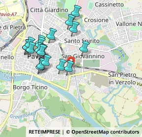 Mappa Via Paolo Frisi, 27100 Pavia PV, Italia (0.9535)