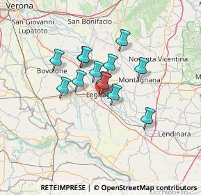 Mappa Via Giuseppe Ungaretti, 37045 Legnago VR, Italia (9.36231)