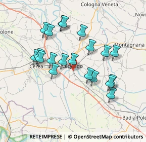 Mappa Via Giuseppe Ungaretti, 37045 Legnago VR, Italia (6.7995)