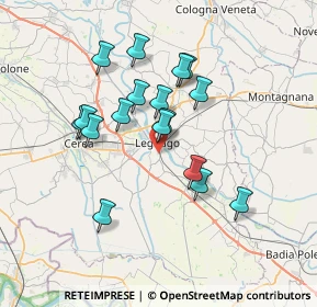 Mappa Via Giuseppe Ungaretti, 37045 Legnago VR, Italia (6.20176)
