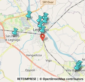 Mappa Via Giuseppe Ungaretti, 37045 Legnago VR, Italia (2.32182)