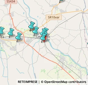 Mappa Via Giuseppe Ungaretti, 37045 Legnago VR, Italia (4.08909)