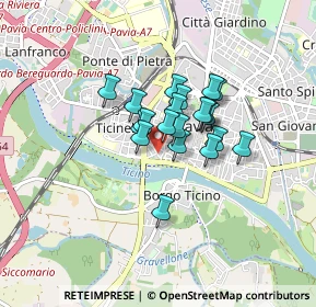 Mappa Via Santa Margherita, 27100 Pavia PV, Italia (0.534)