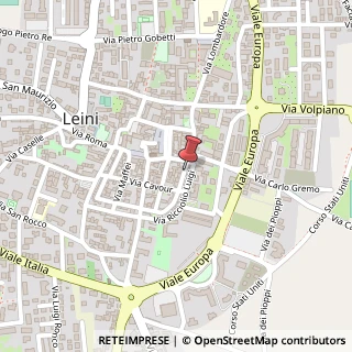 Mappa Via G. Cottin,  40, 10040 Leini, Torino (Piemonte)