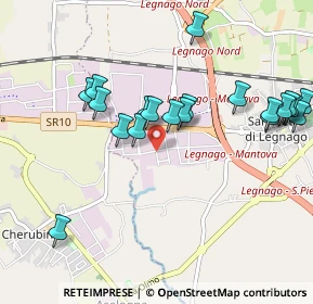 Mappa Viale dell'Agricoltura, 37045 Legnago VR, Italia (1.0295)
