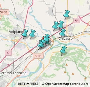 Mappa Via Giardini, 10032 Brandizzo TO, Italia (2.34833)