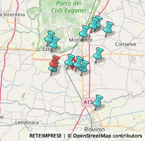 Mappa Via 4 Novembre, 35047 Solesino PD, Italia (5.88385)