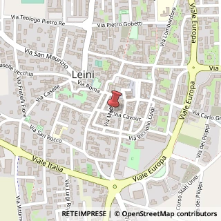 Mappa Via maffei 38, 10040 Leini, Torino (Piemonte)