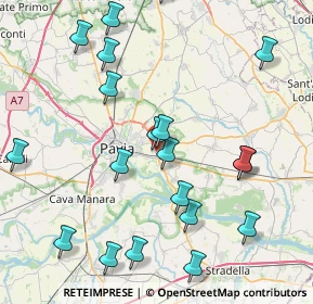 Mappa Strada Bellingera, 27100 Pavia PV, Italia (9.518)