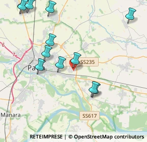 Mappa Strada Bellingera, 27100 Pavia PV, Italia (4.81417)