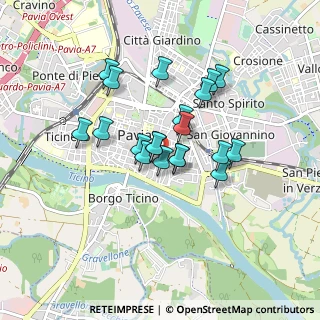 Mappa Centro EVES, 27100 Pavia PV, Italia (0.664)