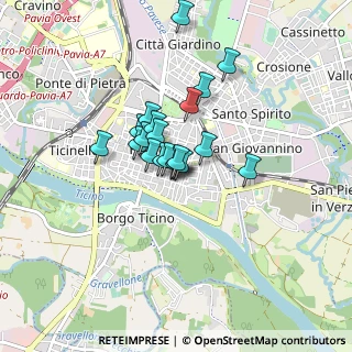 Mappa Centro EVES, 27100 Pavia PV, Italia (0.544)