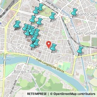 Mappa Centro EVES, 27100 Pavia PV, Italia (0.562)