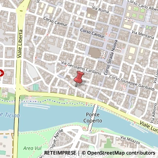 Mappa Via Antonio Cavagna Sangiuliani, 23, 27100 Pavia, Pavia (Lombardia)