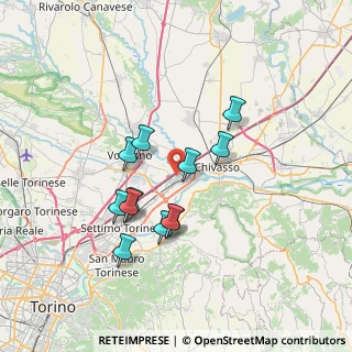 Mappa Via Dante di Nanni, 10032 Brandizzo TO, Italia (6.03333)