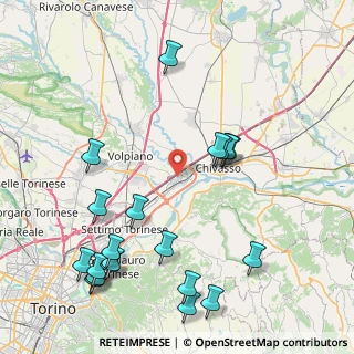 Mappa Via Dante di Nanni, 10032 Brandizzo TO, Italia (10.2615)