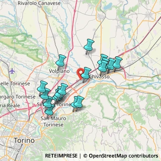 Mappa Via Dante di Nanni, 10032 Brandizzo TO, Italia (6.68944)