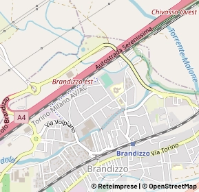 Mappa Autostrada A4 Torino - Trieste, 10032 Brandizzo TO, Italia (0.21154)
