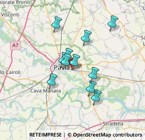 Mappa Via Silvio Cappella, 27100 Pavia PV, Italia (5.45636)