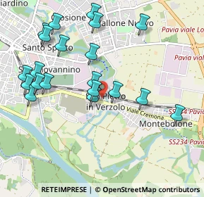 Mappa Via Silvio Cappella, 27100 Pavia PV, Italia (1.0925)