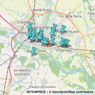 Mappa Via San Carlo, 27100 Pavia PV, Italia (1.2835)