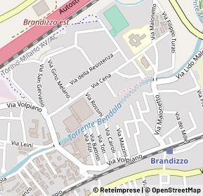 Mappa Via Rossini, 10032 Brandizzo TO, Italia (0.19231)