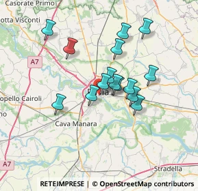 Mappa Via Paolo Diacono, 27100 Pavia PV, Italia (5.66733)