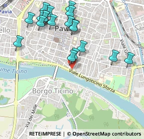 Mappa Via Paolo Diacono, 27100 Pavia PV, Italia (0.5895)