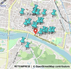 Mappa Via Paolo Diacono, 27100 Pavia PV, Italia (0.3925)