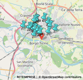 Mappa Via Paolo Diacono, 27100 Pavia PV, Italia (1.2275)