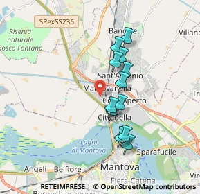 Mappa Via Maestri del Lavoro, 46100 Mantova MN, Italia (1.445)