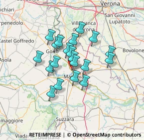 Mappa Via Maestri del Lavoro, 46100 Mantova MN, Italia (10.087)