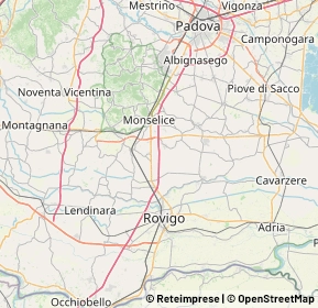 Mappa 35048 Pozzonovo PD, Italia (16.2265)