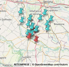 Mappa Via Tevere, 46030 San Giorgio di Mantova MN, Italia (9.2575)