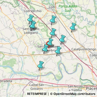 Mappa Via Monti, 20078 San Colombano al Lambro MI, Italia (6.41182)