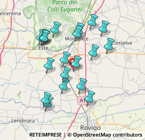 Mappa Via Spin, 35047 Solesino PD, Italia (6.9495)