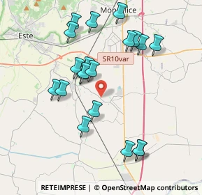 Mappa Via Fratelli Cervi, 35047 Solesino PD, Italia (3.8885)