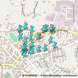 Mappa Via Camillo Benso Conte di Cavour, 35047 Solesino PD, Italia (0.21154)