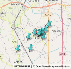 Mappa Via Bassano del Grappa, 35047 Solesino PD, Italia (1.05818)