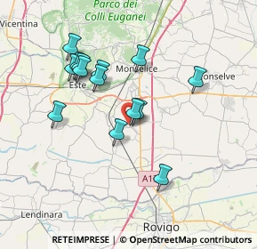 Mappa Via Bassano del Grappa, 35047 Solesino PD, Italia (6.61429)