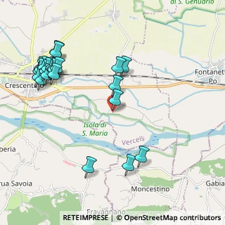 Mappa Strada sasso, 13044 Crescentino VC, Italia (2.4787)