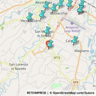 Mappa Via Gandhi 13 Zona Artigianale San Martino In Strada, 47121 Forlì FC, Italia (3.02667)