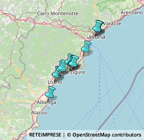 Mappa Via Barabina, 17024 Finale ligure SV, Italia (8.88154)