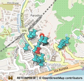 Mappa Via Barabina, 17024 Finale ligure SV, Italia (0.186)