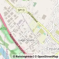 Map Vezzano Ligure