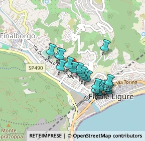 Mappa Via Domenico Brunenghi, 17024 Finale Ligure SV, Italia (0.3575)