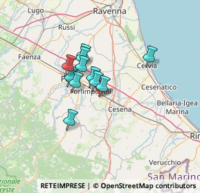 Mappa Via Emilia Ponente, 47032 Bertinoro FC, Italia (9.41727)