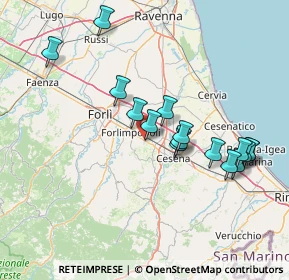 Mappa Via Emilia Ponente, 47032 Bertinoro FC, Italia (14.87875)