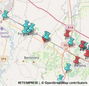 Mappa Via Emilia Ponente, 47032 Bertinoro FC, Italia (5.724)